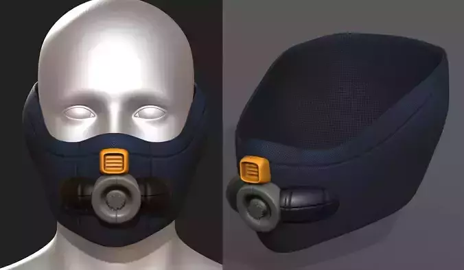 Helmet scifi military combat 3d 