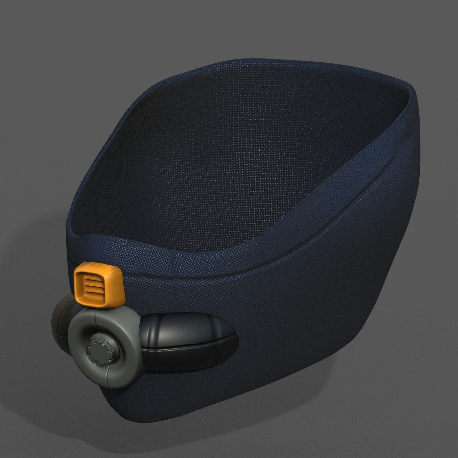 Helmet scifi military combat 3d Low-poly 3D model_2