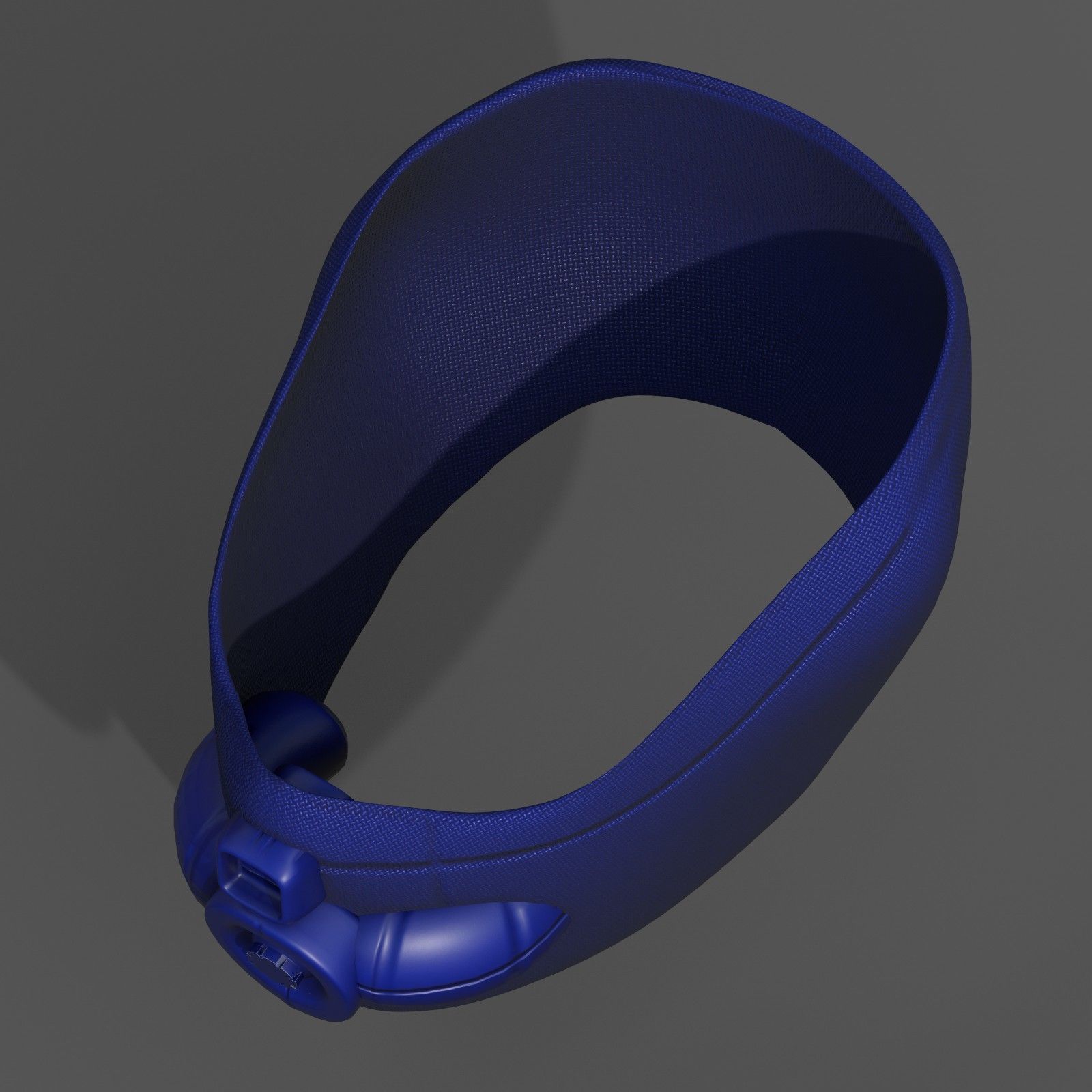 Gas mask respirator scifi futuristic  Low-poly 3D model_3