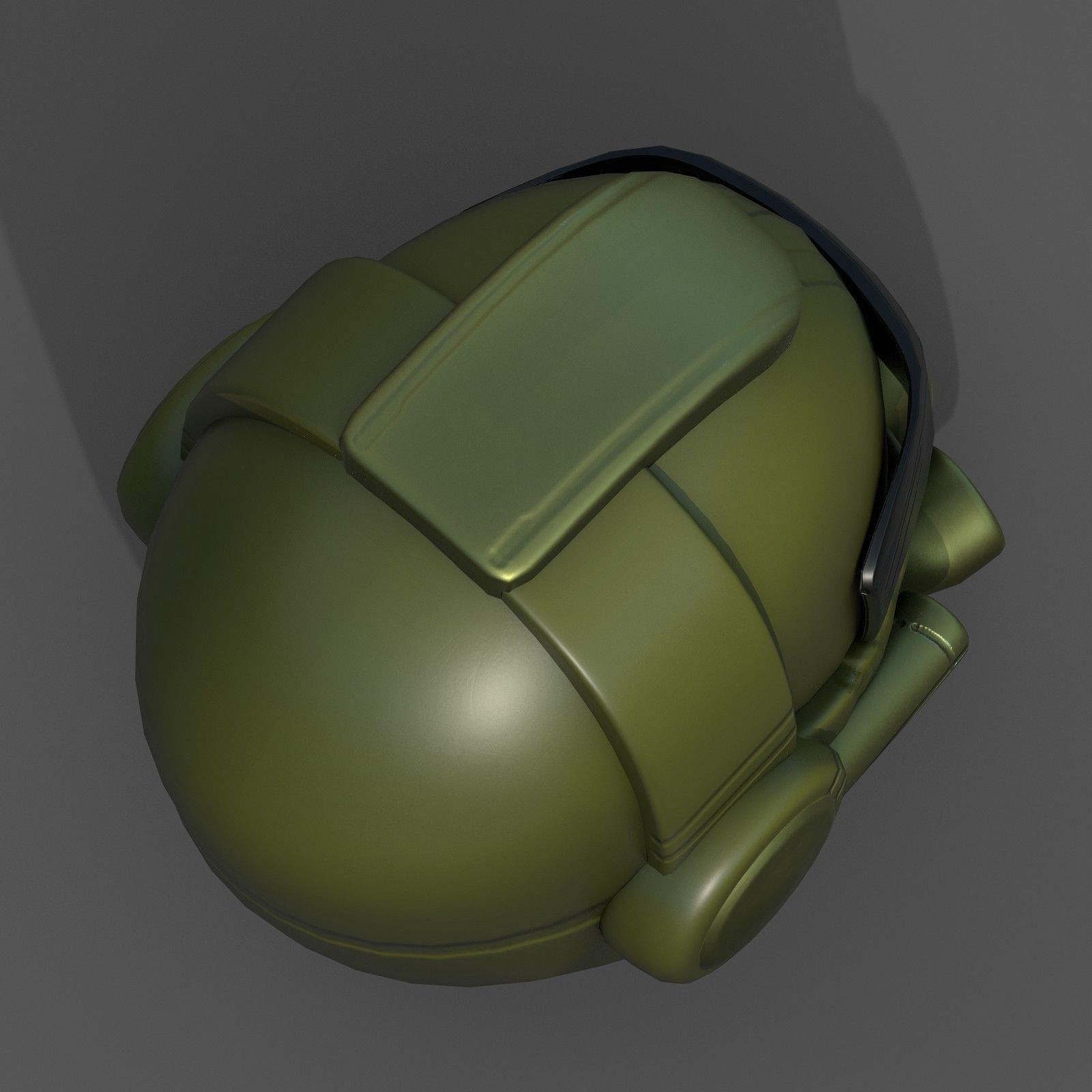 Helmet scifi military combat 3d  Low-poly 3D model_5