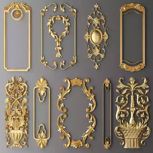 Frame molding set 3D model