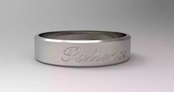 Patience Ring Platinum 3D print model
