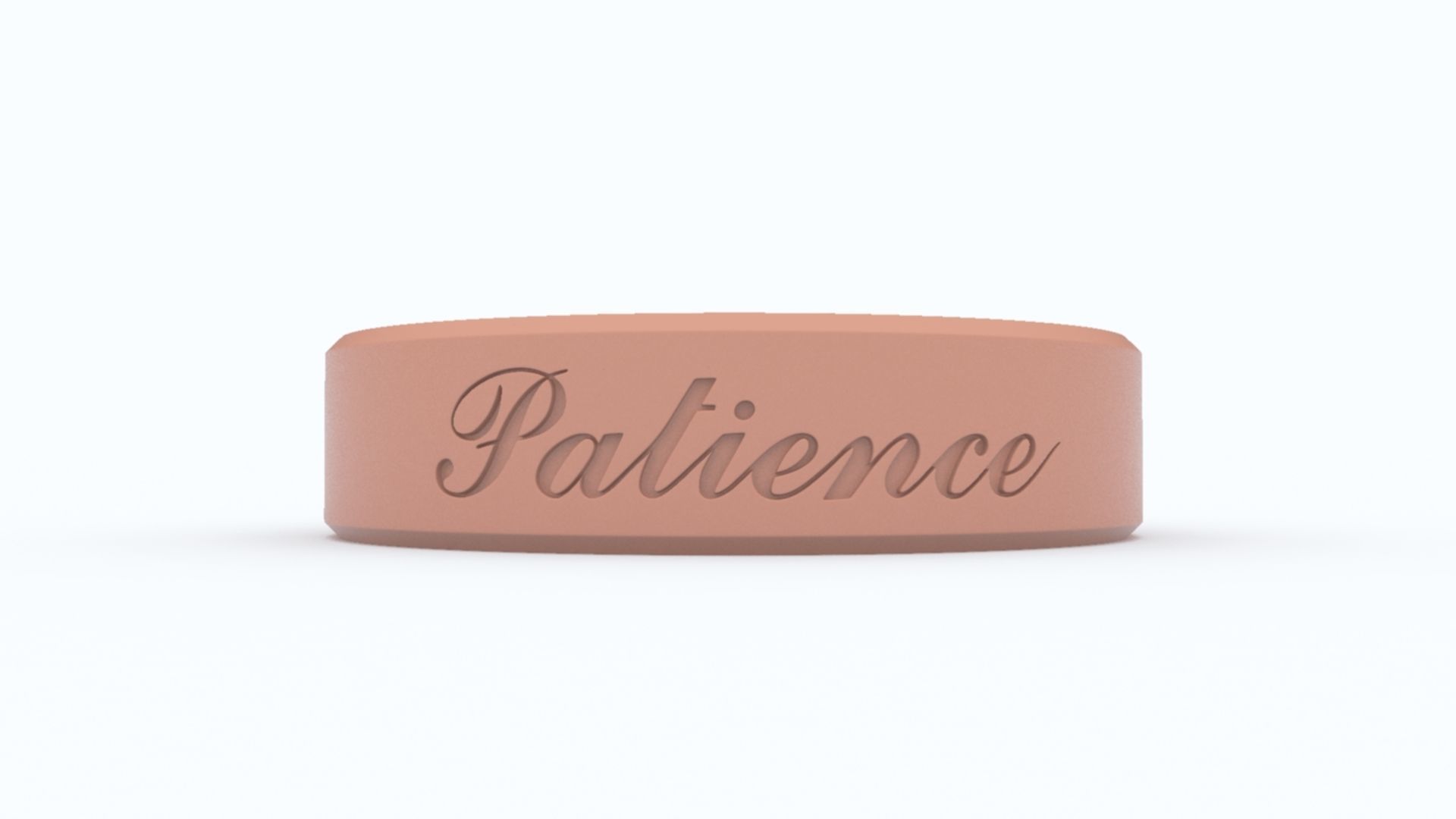 Patience Ring Green 3D print model_9