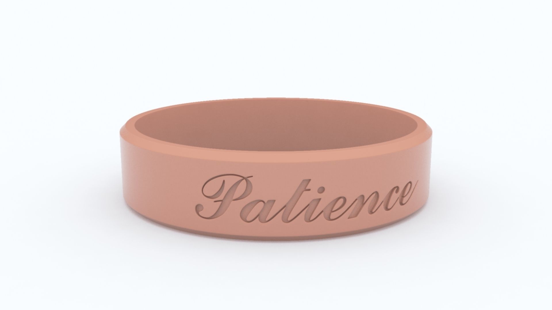Patience Ring Green 3D print model_8