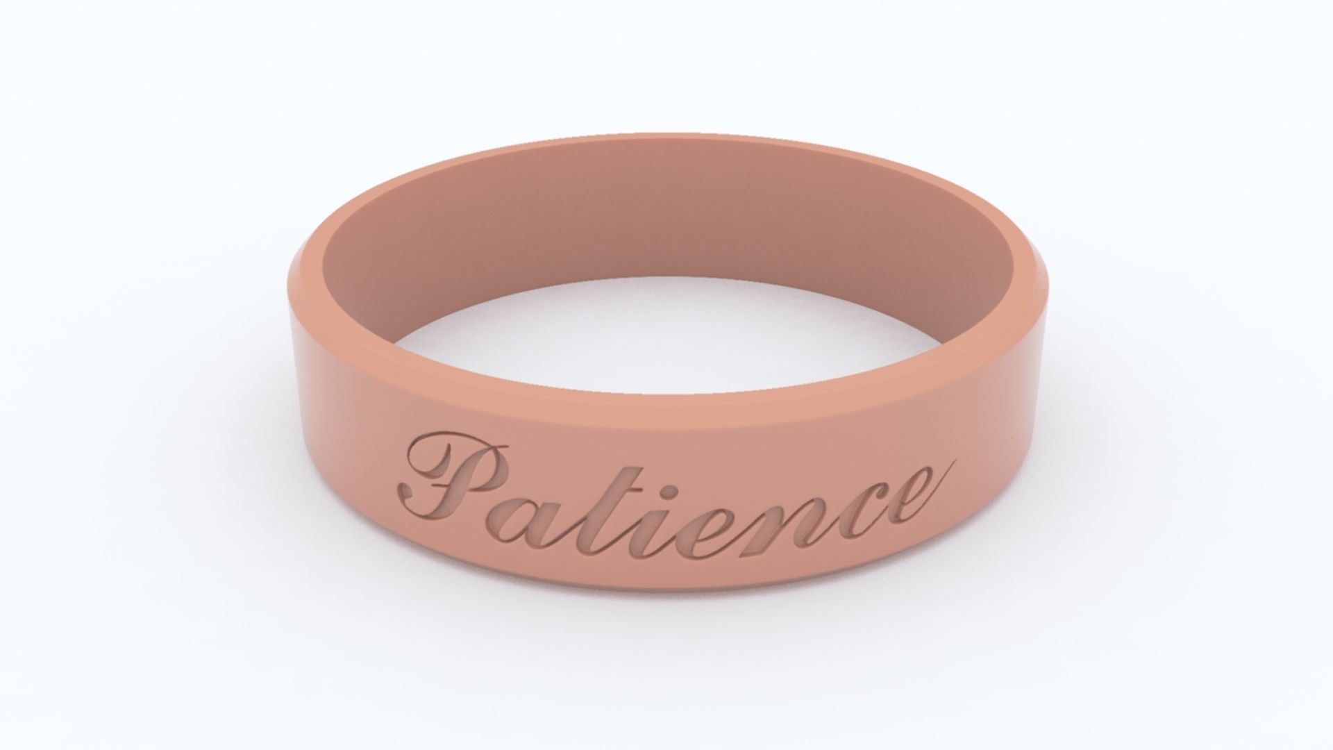 Patience Ring Green 3D print model_10