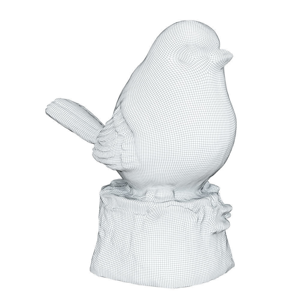 Figurine Yellow bird 01 3D model_5
