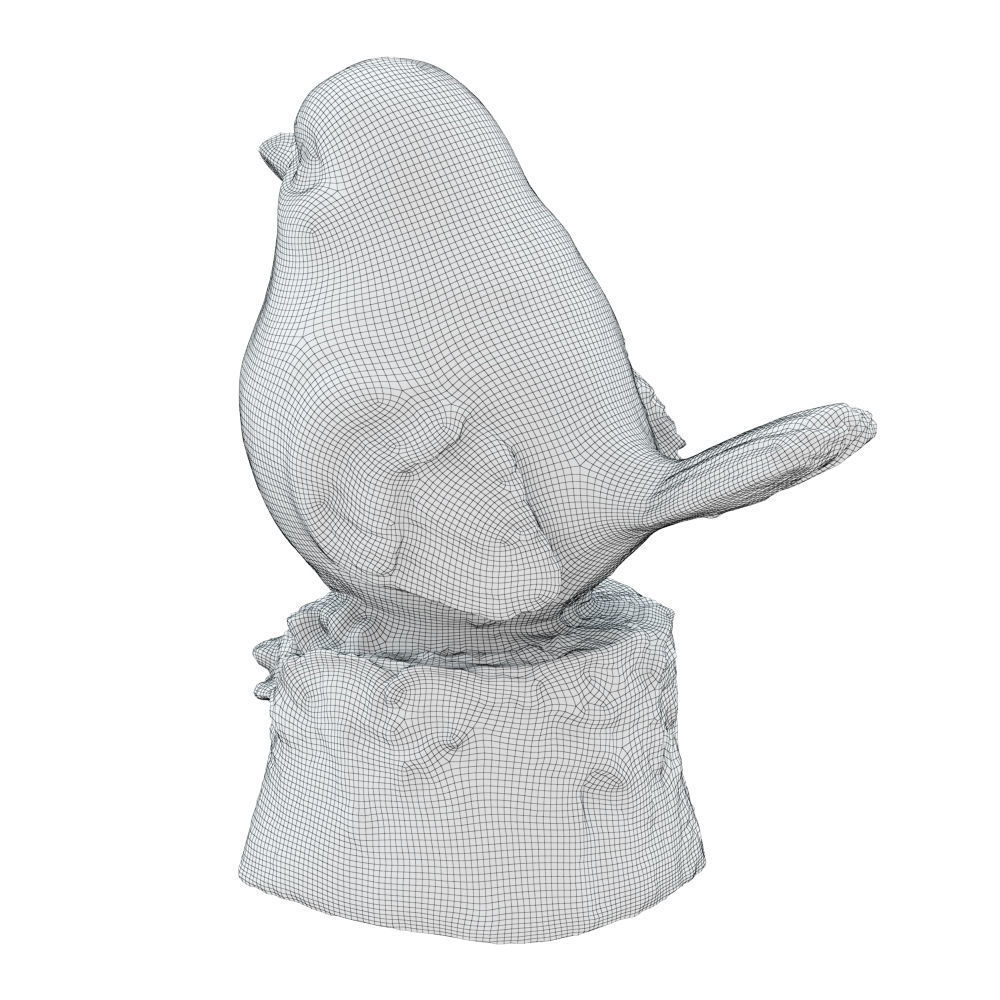 Figurine Yellow bird 01 3D model_6