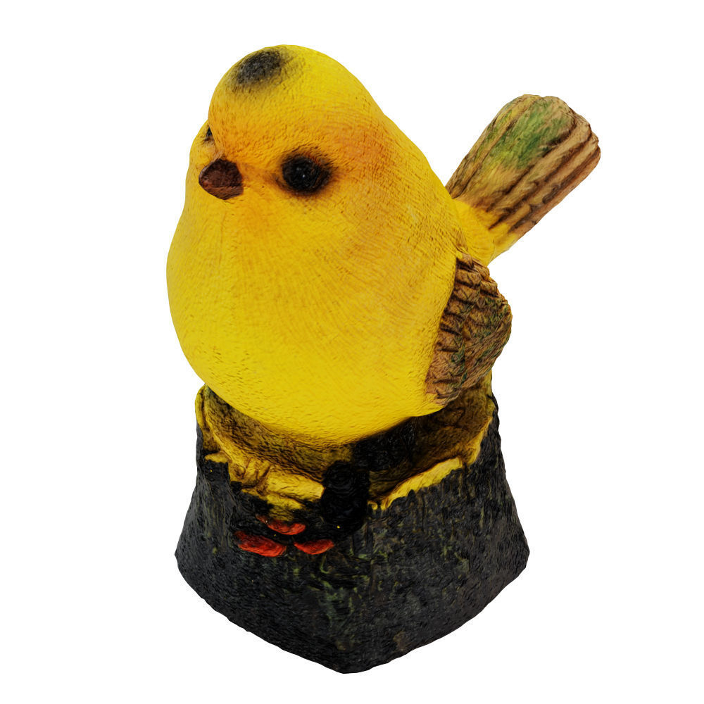 Figurine Yellow bird 01 3D model_2