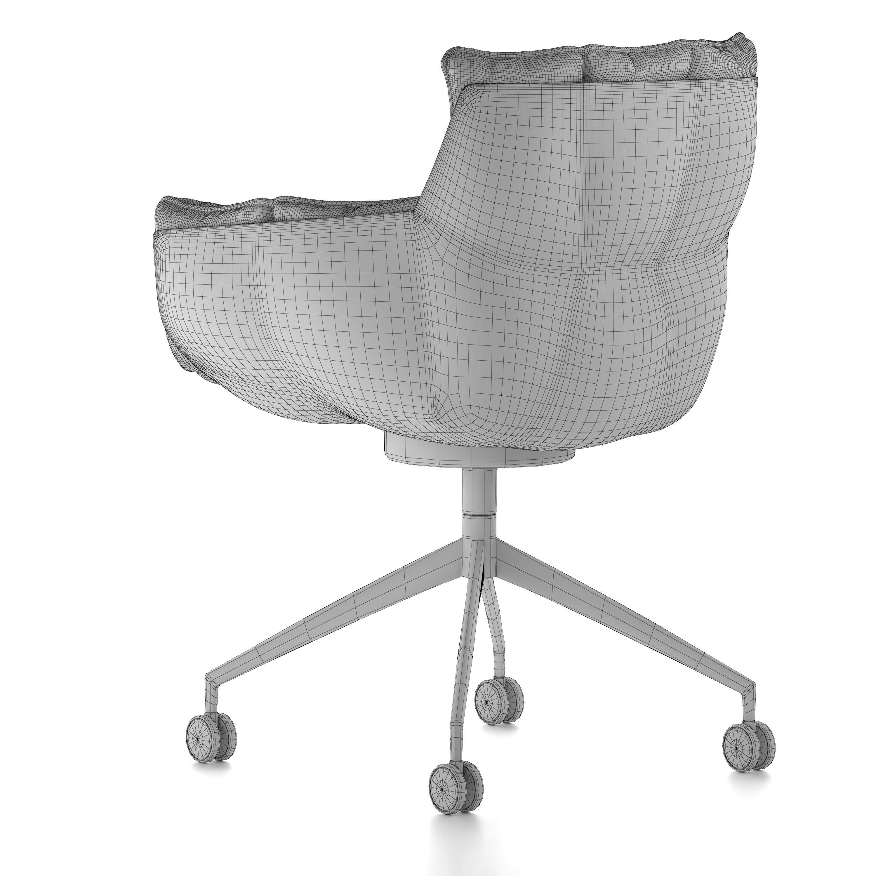 B and B Italia Husk Chairs 3D model_7