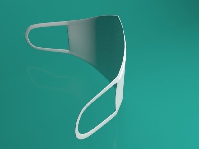 3d Mask coronavirus Low-poly 3D model_9