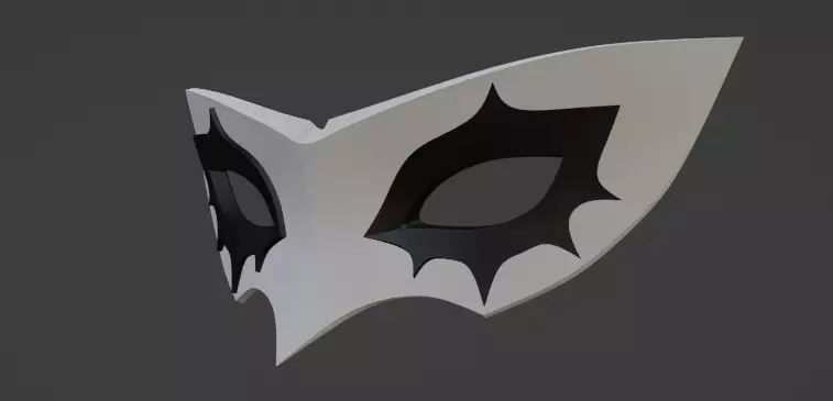 Persona 5 Jokers mask Game accurate 3D print model_0