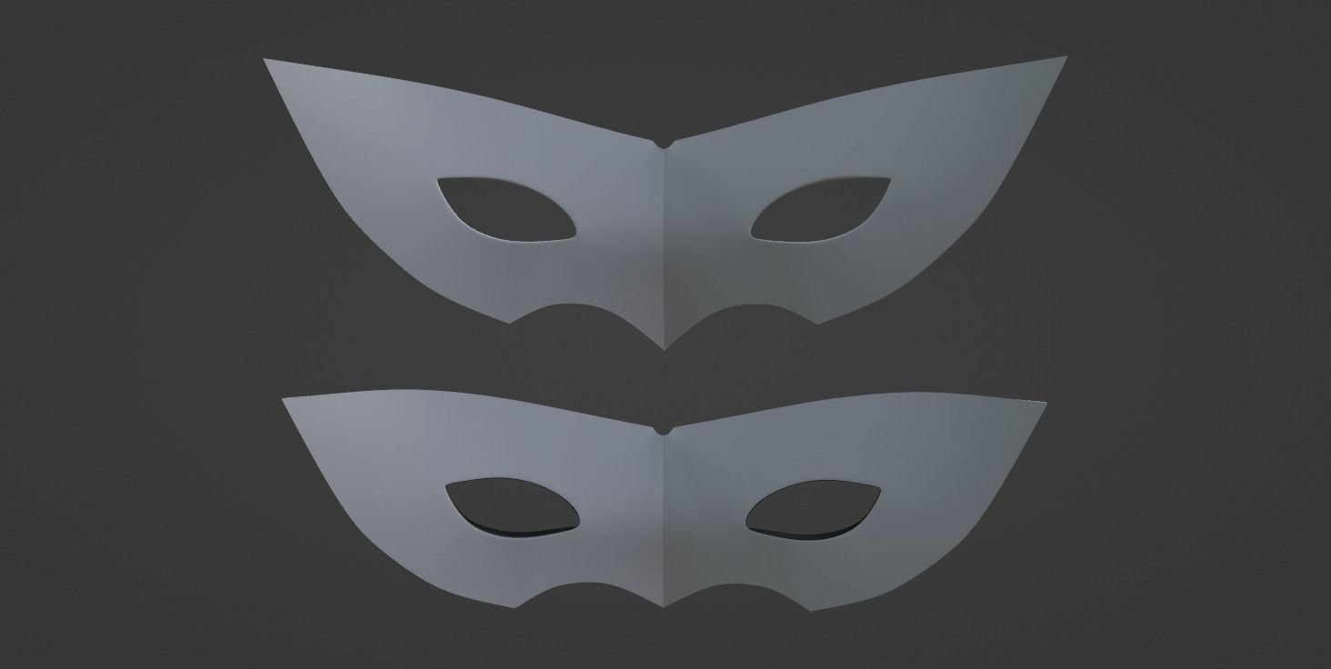 Persona 5 Jokers mask Game accurate 3D print model_5