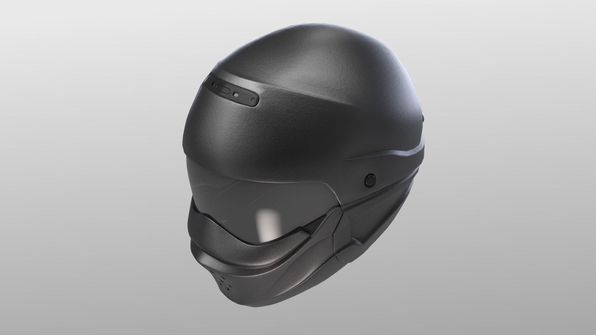Motorcycle helmet 3D model_4