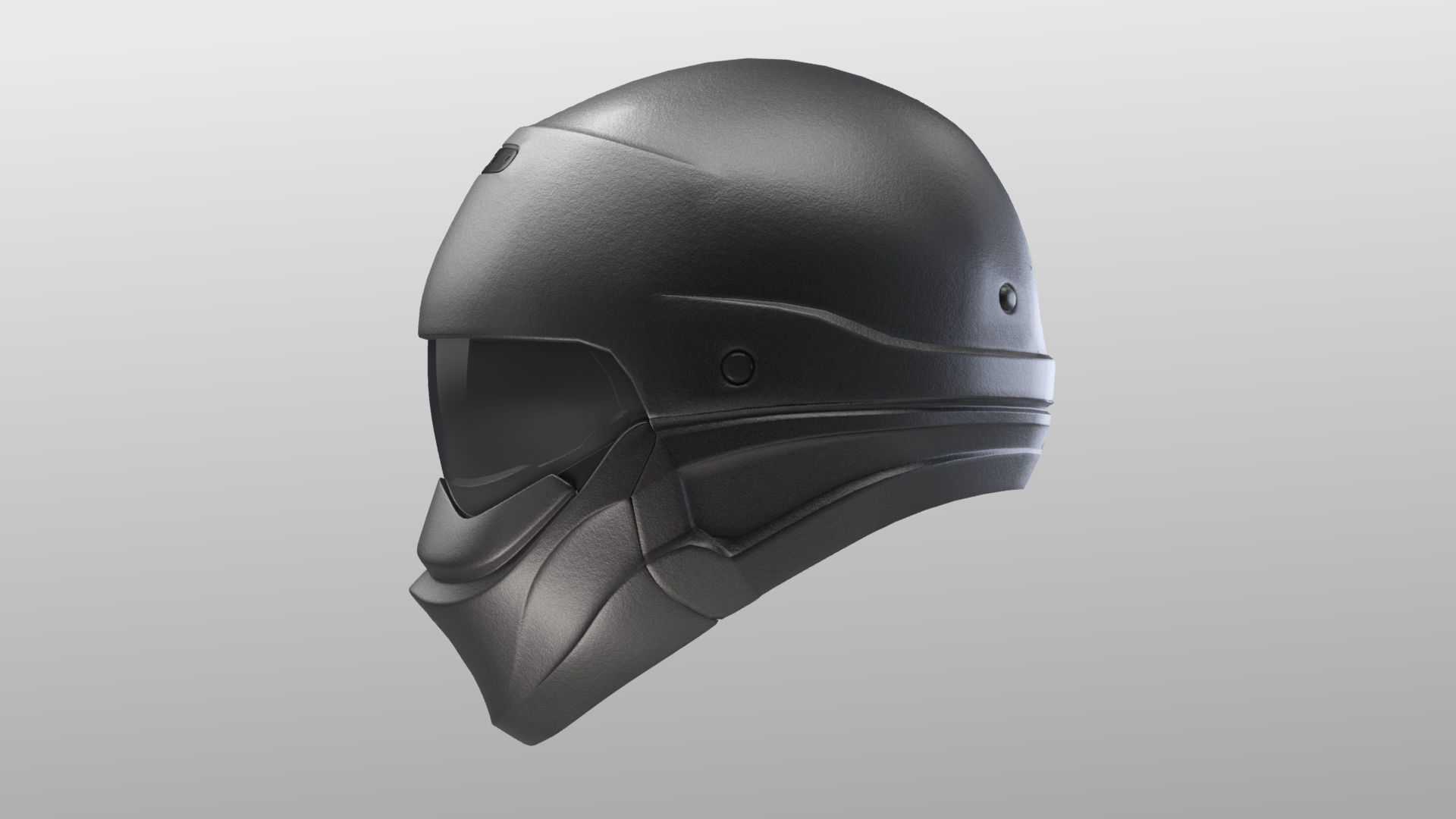 Motorcycle helmet 3D model_3
