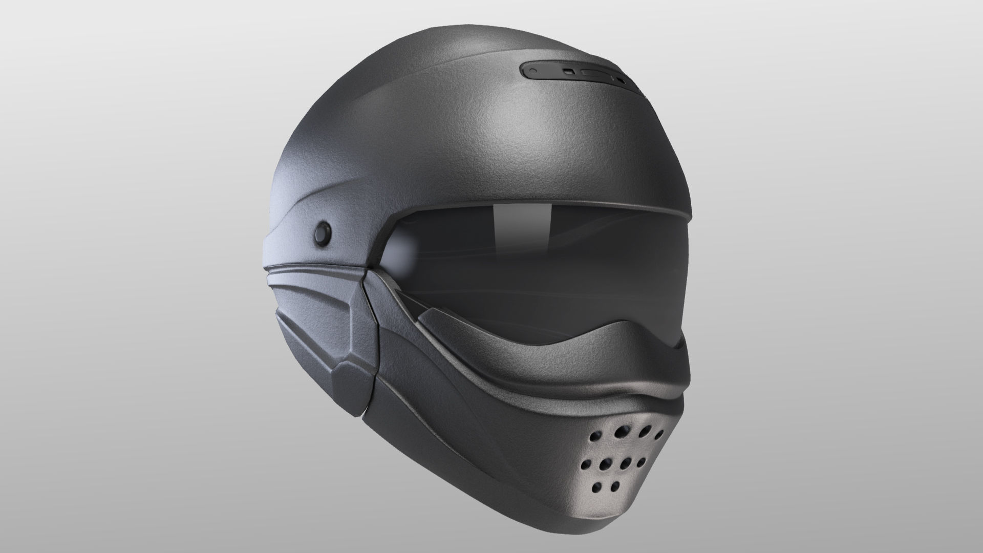 Motorcycle helmet 3D model_8