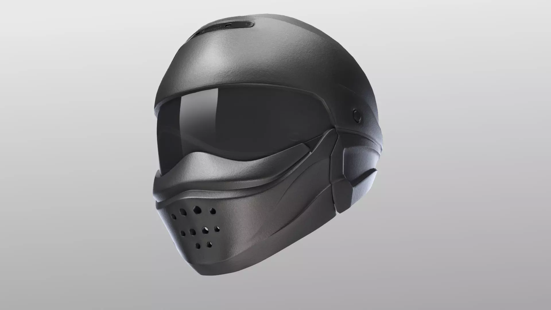 Motorcycle helmet 3D model_0