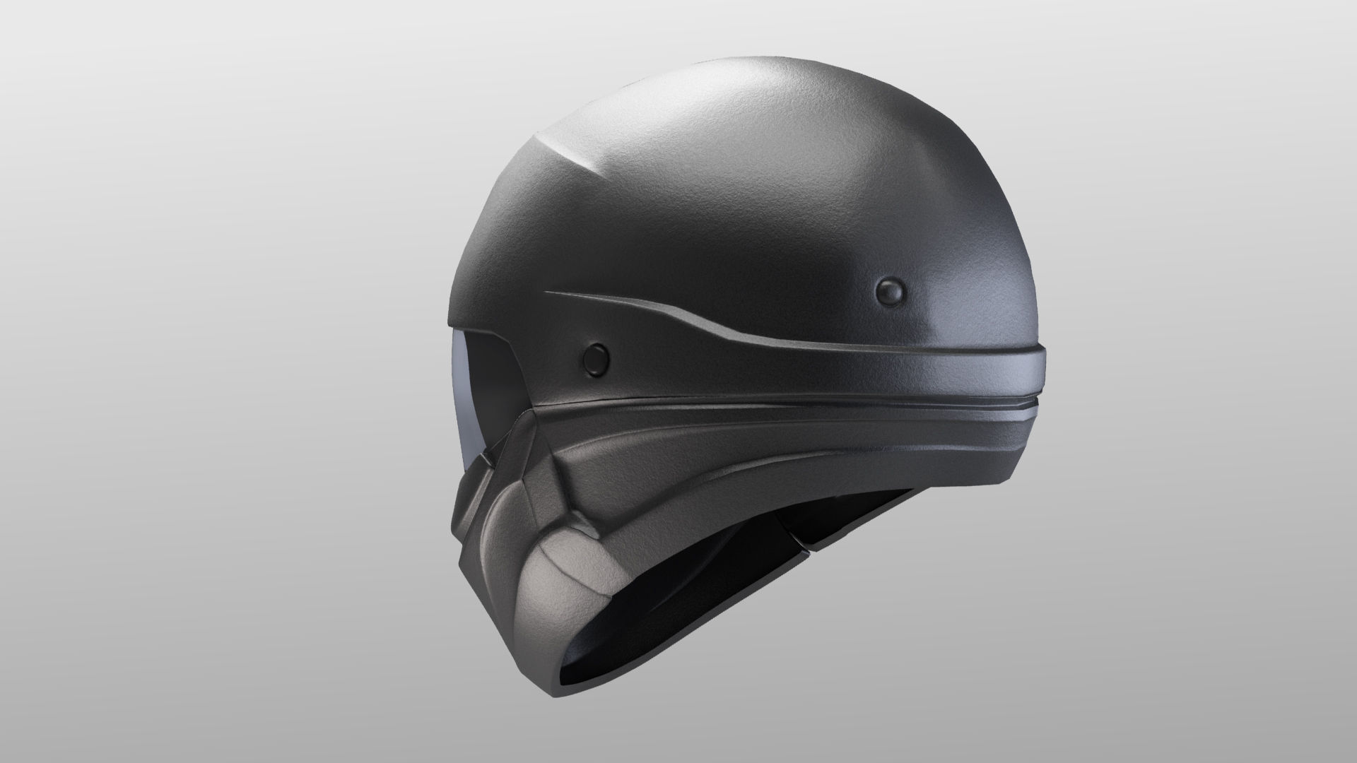Motorcycle helmet 3D model_5