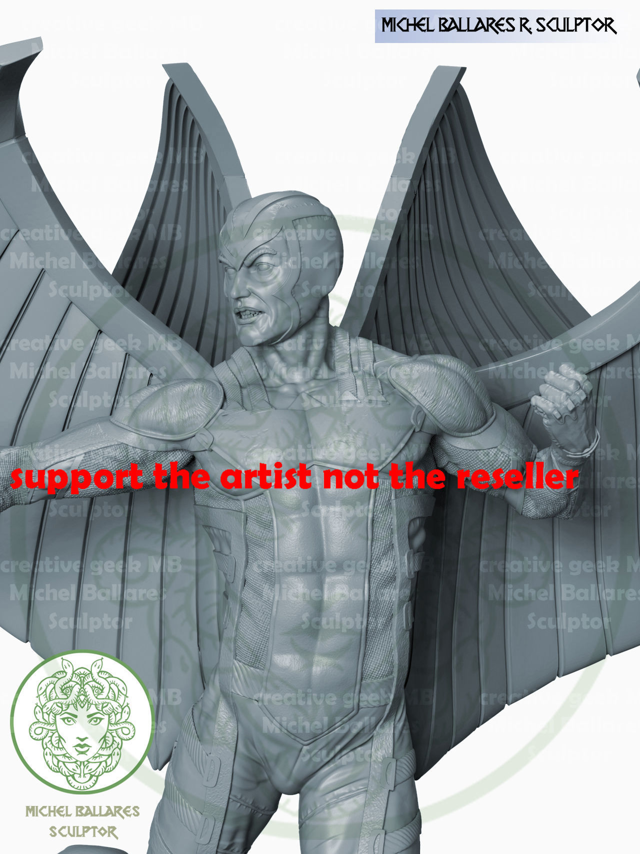 Archangel Xmen by Creative Geek MB 3D print model_4