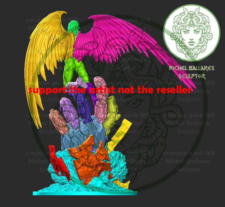 Archangel Xmen by Creative Geek MB 3D print model_2