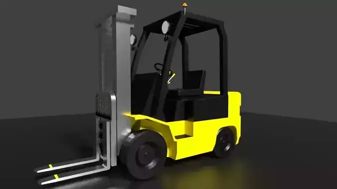 Low-Poly Forklift truck