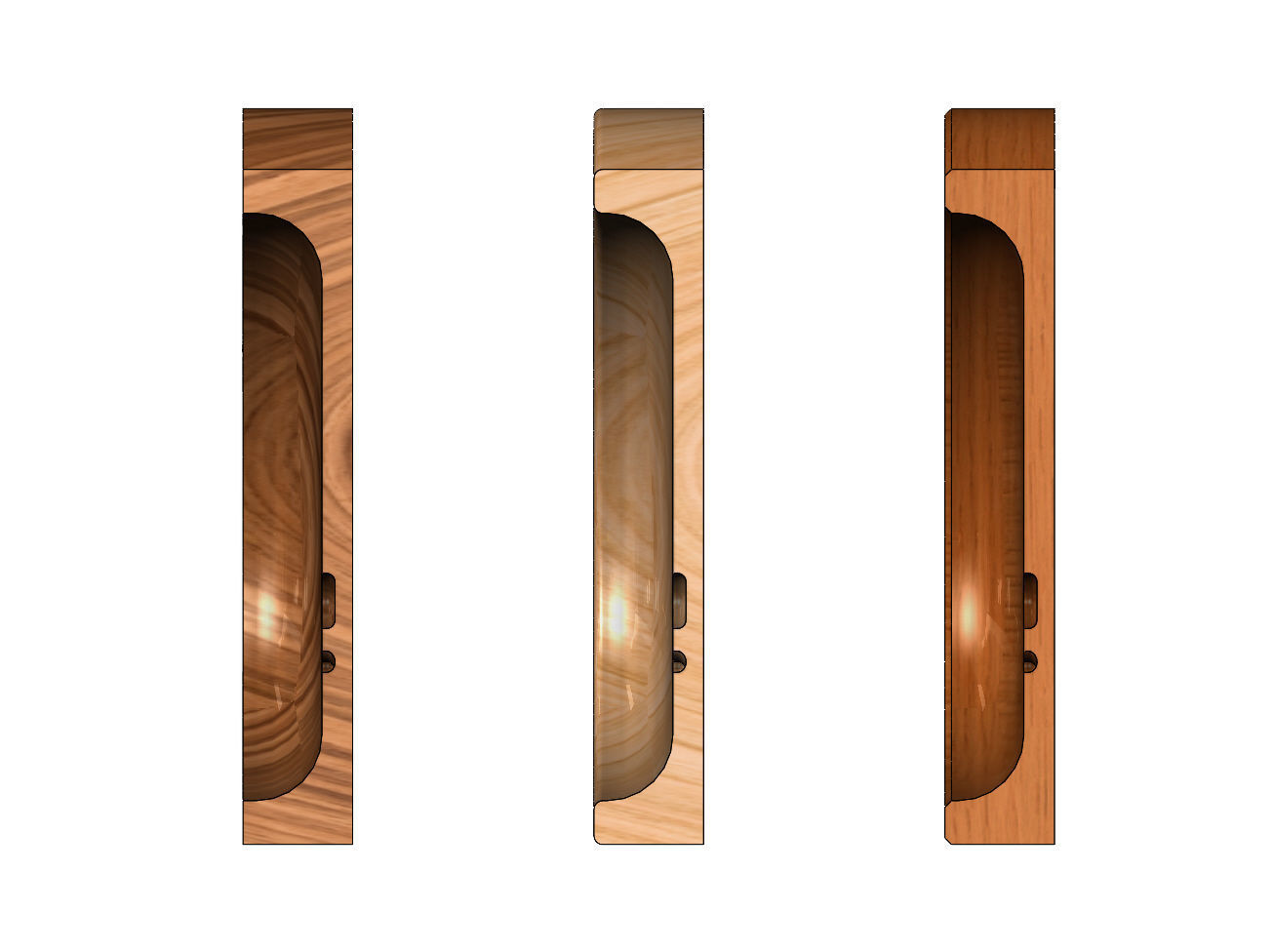 Panda wooden bowl 3D print model_6