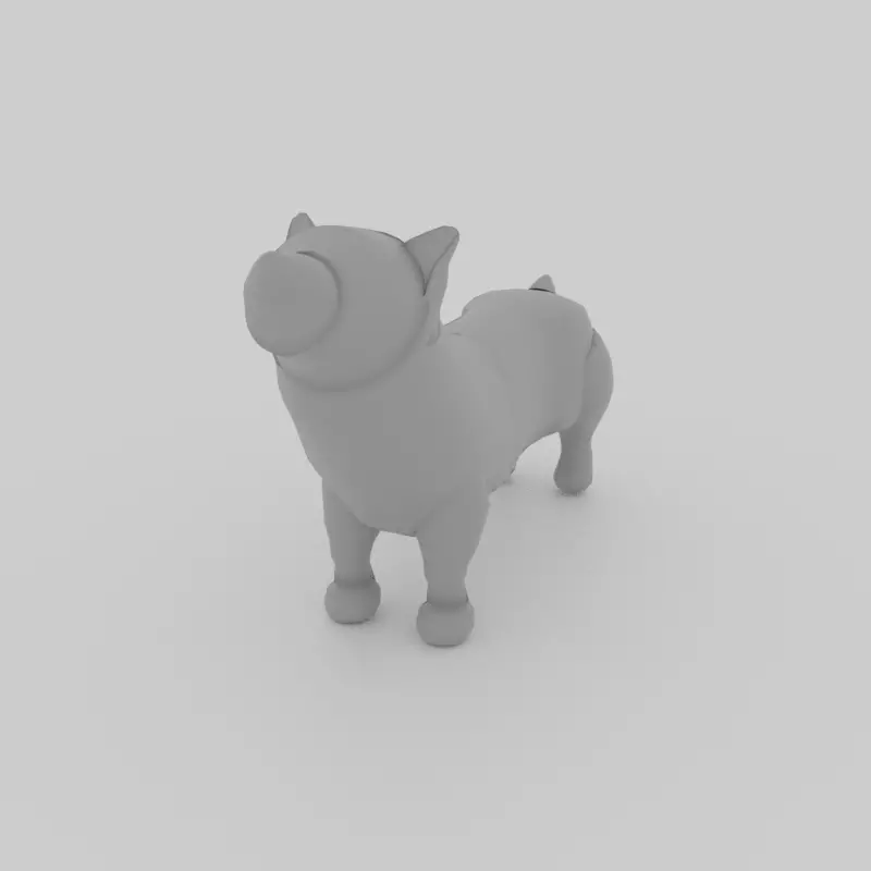 Dog - Corgi 3D model_0