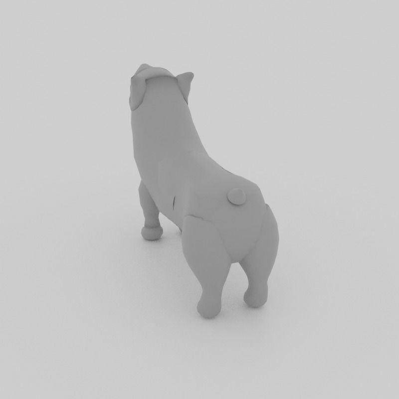 Dog - Corgi 3D model_1
