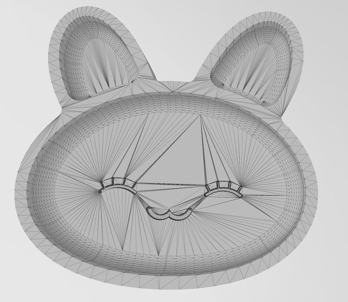 Bunny wooden bowl  3D print model_11