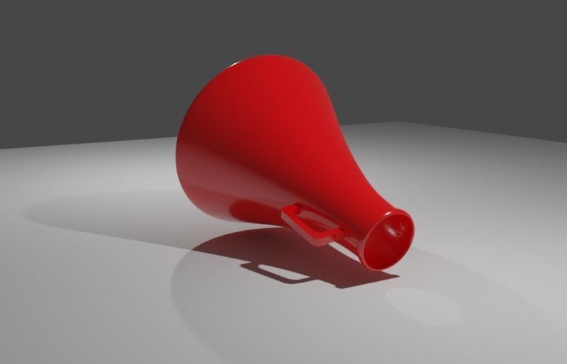 Megaphone 3D model_1