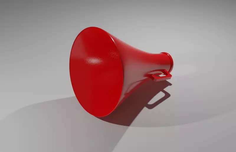 Megaphone 3D model_0