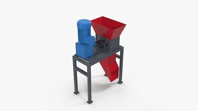 Mini industrial shredder 3D model