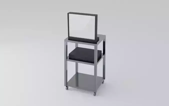 TV and DVD Player on Rollout Cart