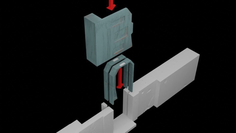 The Mandalorian - The Imperial Entrance 1-6 scale 3D print model_33