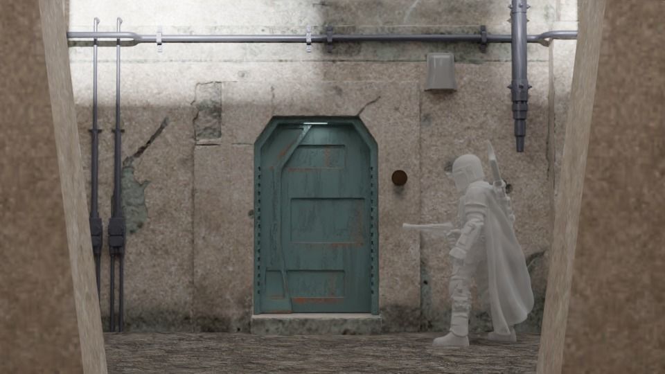 The Mandalorian - The Imperial Entrance 1-6 scale 3D print model_4