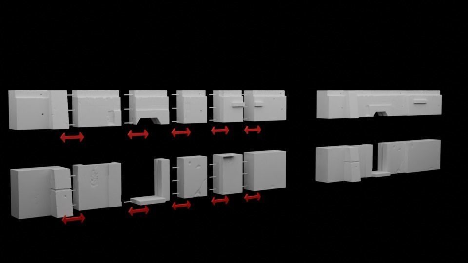 The Mandalorian - The Imperial Entrance 1-6 scale 3D print model_27