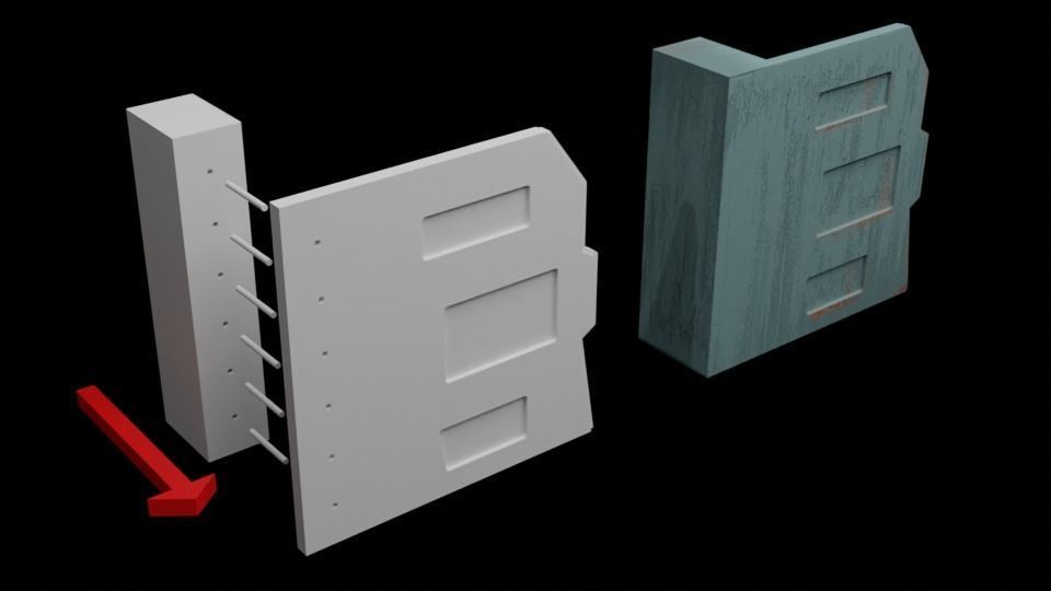 The Mandalorian - The Imperial Entrance 1-6 scale 3D print model_32