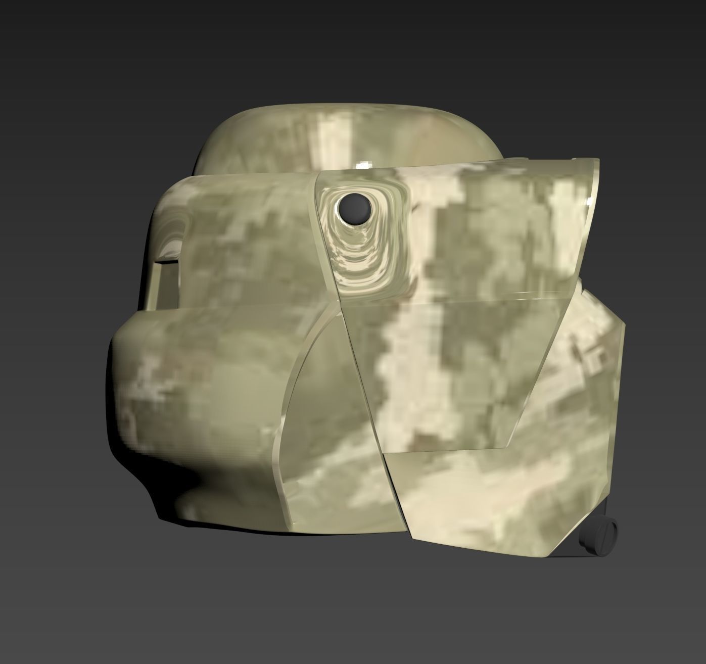 Star Wars 41st Clone scout trooper Kashyyyk Helmet Cosplay 3D print model_7