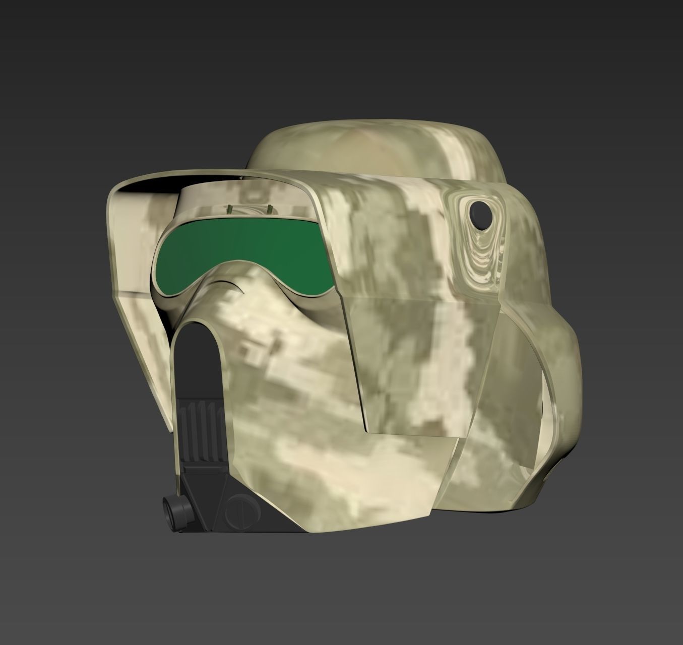 Star Wars 41st Clone scout trooper Kashyyyk Helmet Cosplay 3D print model_1