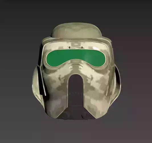 Star Wars 41st Clone scout trooper Kashyyyk Helmet Cosplay 3D print model