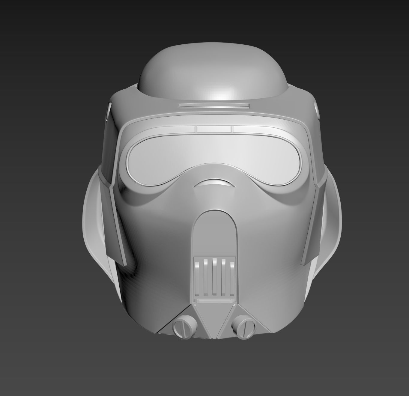 Star Wars 41st Clone scout trooper Kashyyyk Helmet Cosplay 3D print model_9