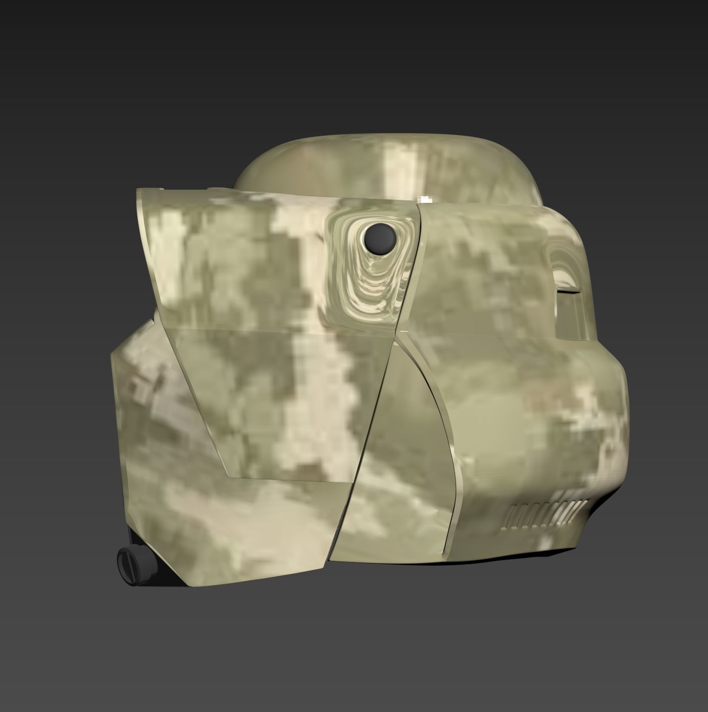 Star Wars 41st Clone scout trooper Kashyyyk Helmet Cosplay 3D print model_2