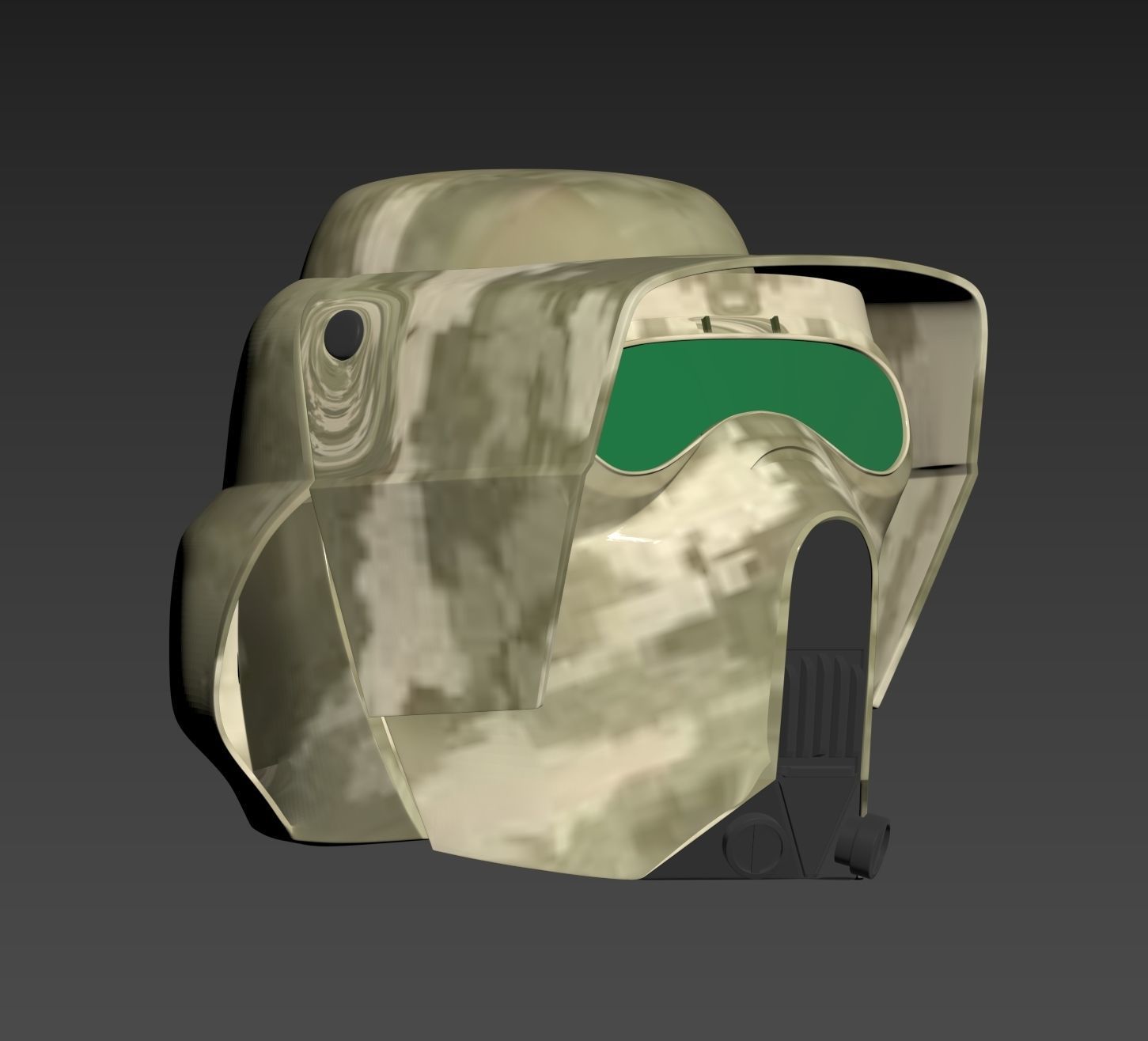 Star Wars 41st Clone scout trooper Kashyyyk Helmet Cosplay 3D print model_8