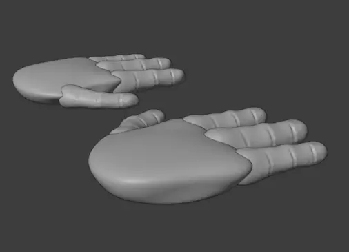 Sci Fi hand Free low-poly 3D model