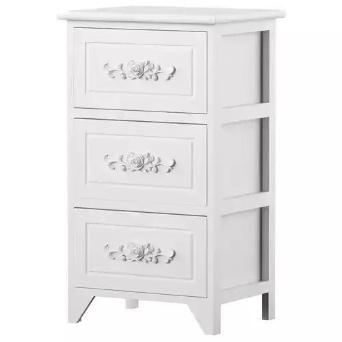 Drawer Nightstand White