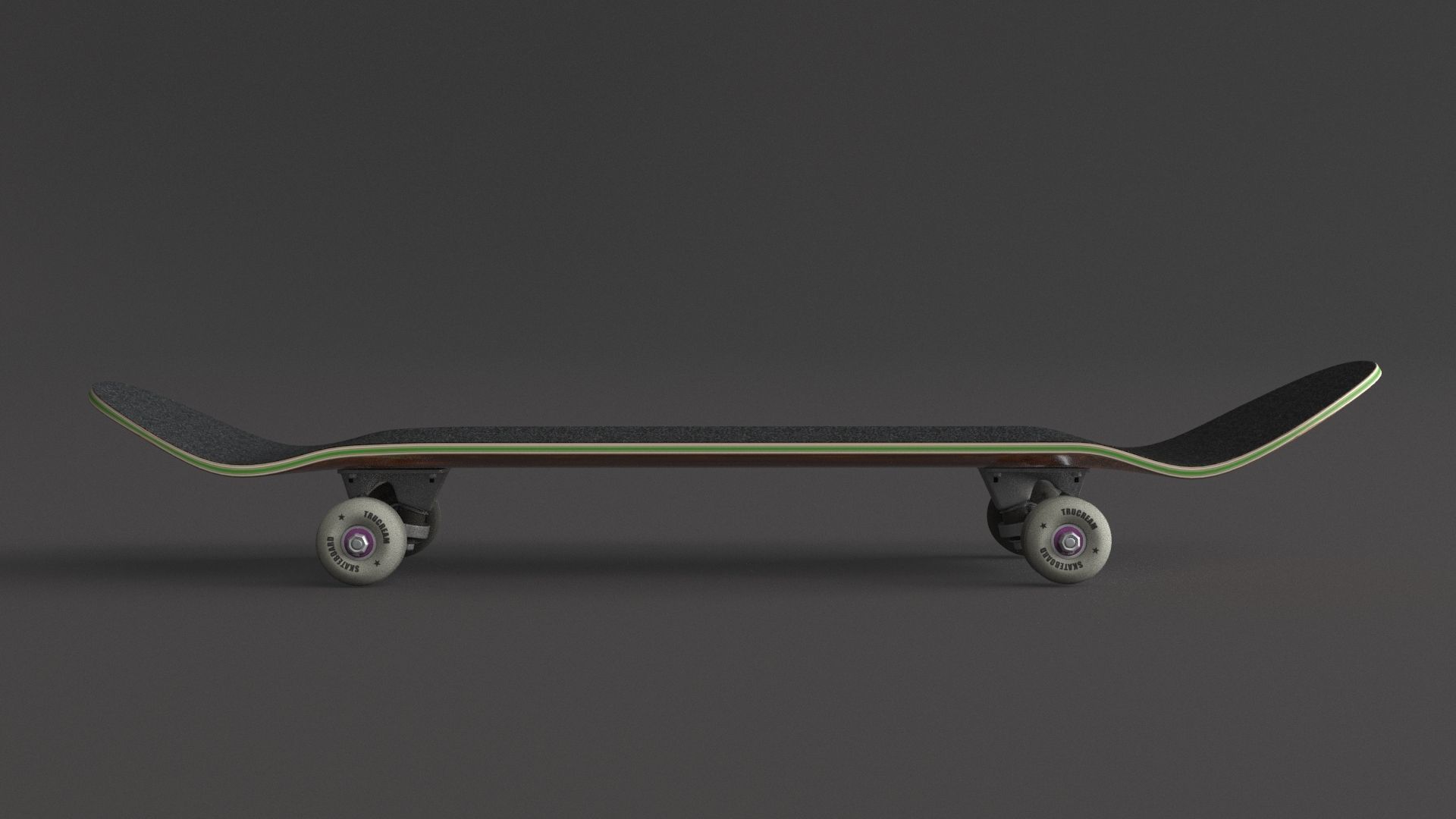 classic skateboard all parts 3D model_21
