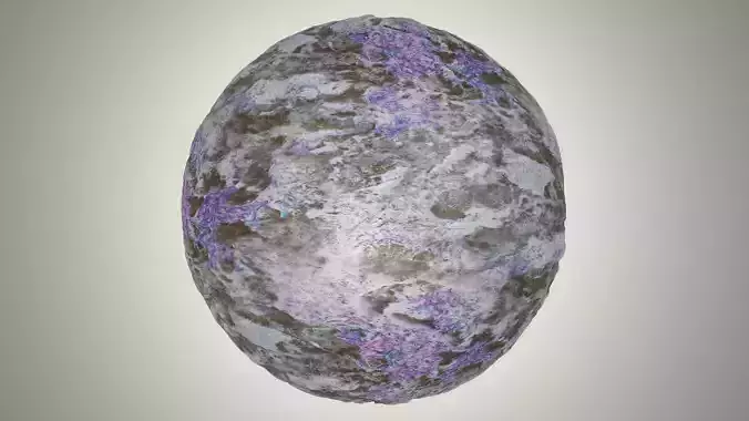 Blue and Purple Extraterrestrial Ground