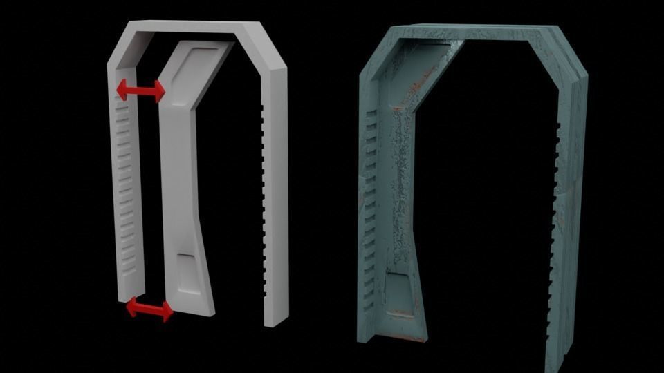 The Mandalorian - The Imperial Entrance 1-18 scale 3D print model_16