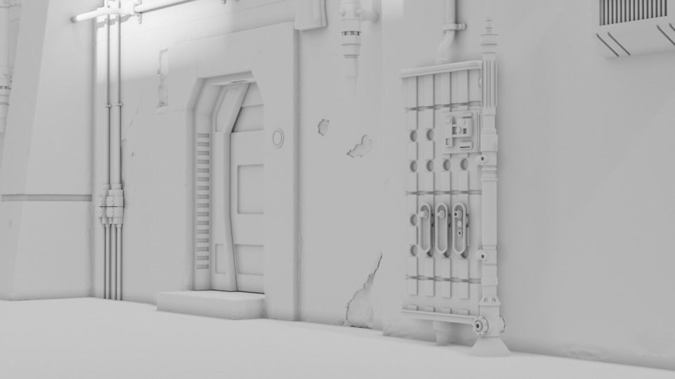 The Mandalorian - The Imperial Entrance 1-18 scale 3D print model_9