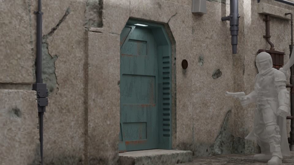 The Mandalorian - The Imperial Entrance 1-18 scale 3D print model_7