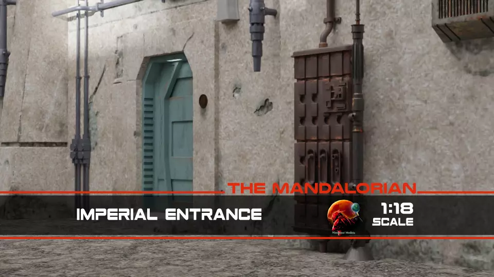 The Mandalorian - The Imperial Entrance 1-18 scale 3D print model_0